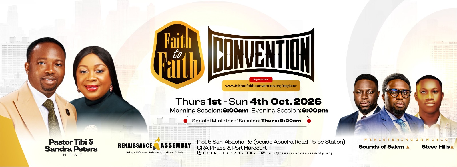 Faith to Faith Convention 2026 Banner